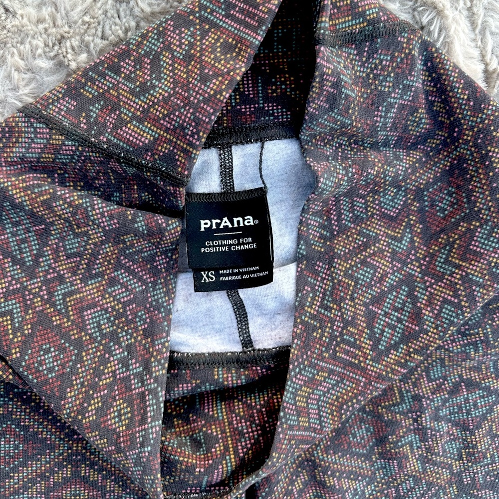 Prana XS multicolored Aztec/Southwest boho leggings
